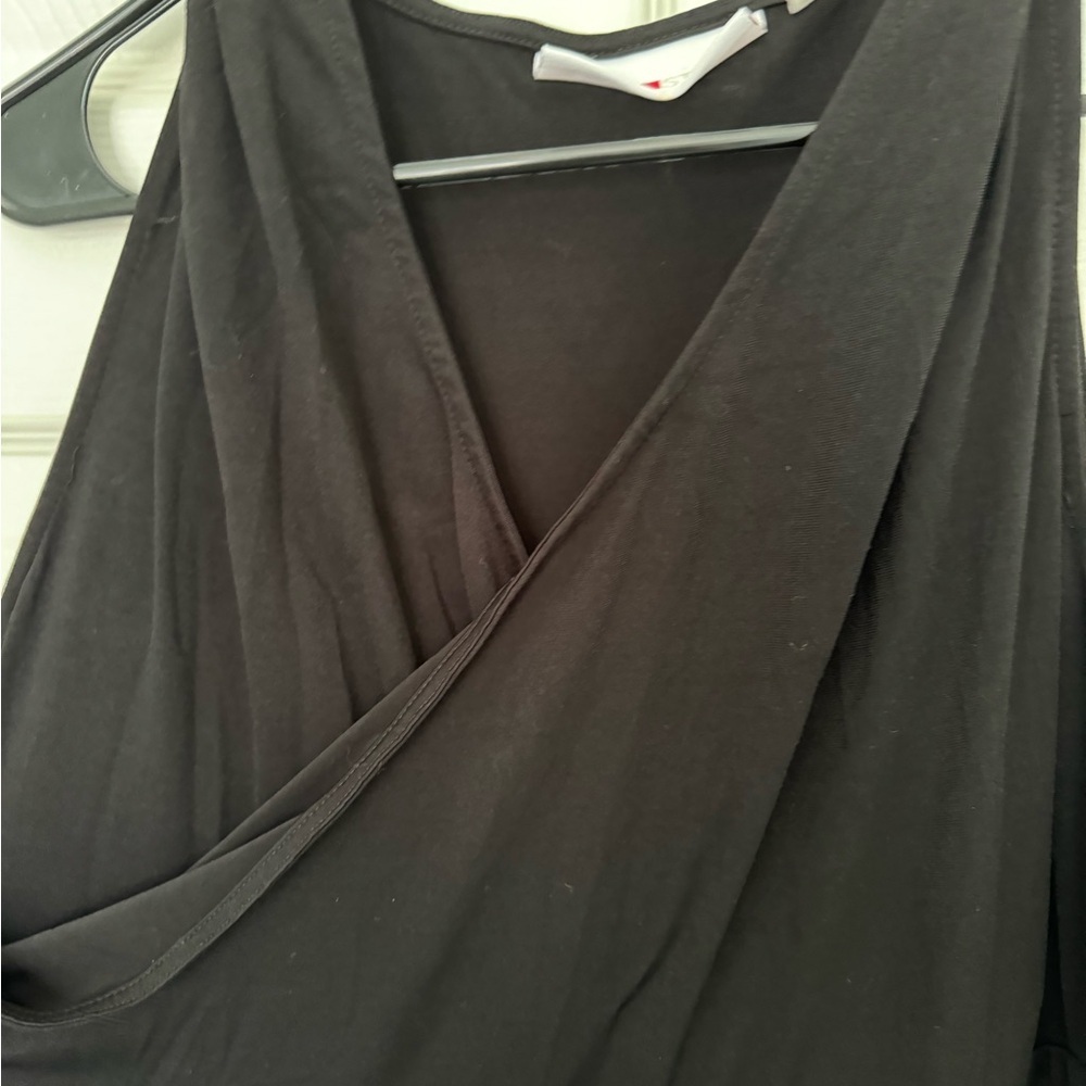 Avenue 22/24 Black faux wrap dress - Picture 2 of 4